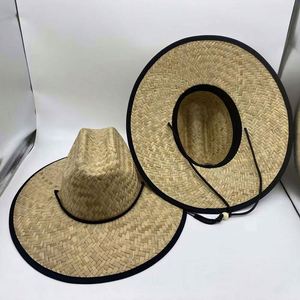 Sombreros de Paja de Salvavidas Naturales para el Verano, con Logotipo Personalizado, Sombrero de Paja Panamá para Surf, Safari y Playa, Venta al Por Mayor - Product Image 5