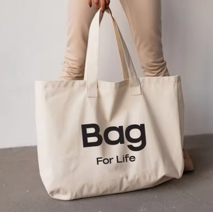 Bolsa de Compras de Lona de Algodón para Supermercado o Playa, Varios Tamaños, en Promoción - Product Image 2