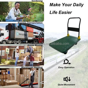 Chariot à main robuste pliable en acier industriel 200/400 kg pour entrepôt et stockage - Product Image 4