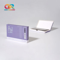 Boîte d'emballage de cigarettes personnalisée, boîte à cigarettes en papier rigide de luxe blanche, vente de boîtes à cigarettes avec fermeture magnétique et dorure à chaud
