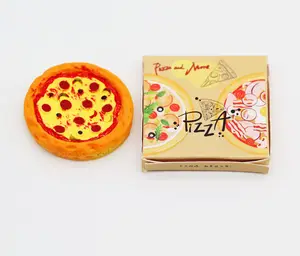 批发玩具屋人造迷你披萨迷你食品游戏模型拍摄道具套装儿童迷你生日礼物