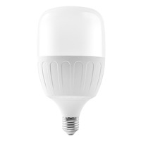 Lampe à ampoule cylindrique LED haute couleur tête plate en aluminium revêtu de plastique avec base E27 pour la maison et les étudiants