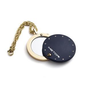 40mm Dia Personalized Black Small Round Cosmetic <b>Mirror</b> Single Side Pocket Compact <b>Mirror</b> - Product Image 4