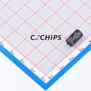 Condensador Electrolítico de Aluminio de 220uF 16V 6.3x12KM con Orificio Pasante, D6.3xL12mm 220uF 20% 16V 215mA-120Hz - Product Image 1