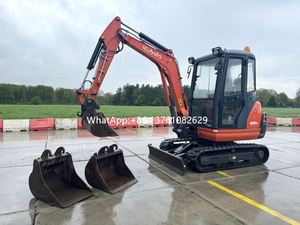 Pour excavatrice sur chenilles KX61 de 2,5 tonnes, moteur diesel EPA, pompe à moteur haute efficacité, certifiée CE, godet de 0,6 m, profondeur de fouille de 2740 mm - Product Image 2