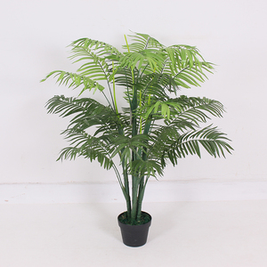<strong>Small</strong> Artificial Palm Tree Bonsai Decorative <strong>Indoor</strong> Plastic Trunk <strong>Potted</strong> Faux <strong>Plant</strong> <strong>for</strong> Home Office Hotel Display - Product Image 2
