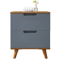 Table de chevet Home Styles avec deux tiroirs, table de toilette pour chambre à coucher