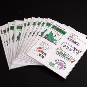 Diseño personalizado logotipo de <span class=keywords><strong>marca</strong></span> impermeable beso corte etiqueta pegatinas hojas dibujos animados vinilo adhesivo pegatinas impresión en papel - Product Image 1