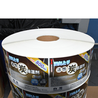 Étiquettes autocollantes personnalisées en papier enduit imperméable durable, modèle B63 PS, imprimées rotativement, multi-formes, pour emballage, design de marque CS