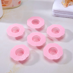 Washbasin Hair Filter Flower <b>Mesh</b> 5.5cm <b>Plastic</b> Sink Drain Cover Kitchen Waste Filter - Product Image 3