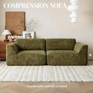 Canapé 3-en-1 compressé <span class=keywords><strong>de</strong></span> qualité OEM, approvisionnement direct usine, <span class=keywords><strong>pas</strong></span> <span class=keywords><strong>cher</strong></span>, pour <span class=keywords><strong>salon</strong></span>, forme moderne, canapé sectionnel, emballage prêt à la vente - Product Image 2