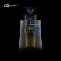 Diffuseurs de voiture de luxe en aluminium Chargeur Type-C Diffuseur d'air de voiture sans eau rechargeable APP Control Home Fragrance Oil Diffuser