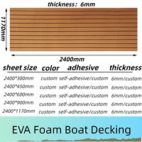 Tapis de sol en mousse EVA personnalisé pour yacht, antidérapant, résistant aux UV, revêtement de pont marin, tapis de bateau imperméable, imitation teck, tapis de sol pour camping-car