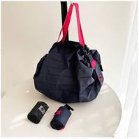Individuelles Logo Großhandel Lebensmittel-Boutique Umweltfreundliche Tasche Faltbare Ripstop-Nylon-Taschen Wiederverwendbare Faltbare Polyester-Einkaufstasche