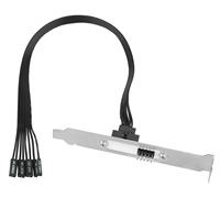 Placa base RGEEK, interruptor de alimentación externo, HDD, LED, botón de Reinicio, extensión, Cable de alimentación para carcasa de PC, chasis, deflector PCI