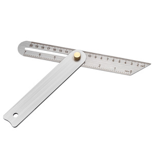 Niu Xiang Carpenter's Angle Ruler Stainless Steel 180 Degree Adjustable Dual Scale For Woodworking Measurement - Product Image 2