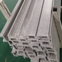 Barre en U composite en PRF pultrudé, profilé en C en fibre de verre isolé et anticorrosion pour support d'équipement électrique