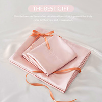 Ensemble de literie de luxe à broderie personnalisée en soie pure 100%
