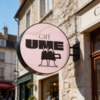 Panneau publicitaire lumineux LED double face personnalisé avec installation suspendue, panneau décoratif extérieur pour magasin et restaurant