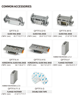 Bloc de distribution à ressort QPTFX-2.5 2,5 mm² pour rail DIN, connecteurs de câblage rapide PTFIX pour armoire de commande