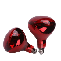 Ampoule chauffante infrarouge rouge R125 110V-240V 250W, type champignon, CRI 100, durée de vie 6000 heures, pour poulets et porcs