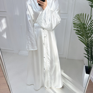 Abaya à la mode vendue en <span class=keywords><strong>Turquie</strong></span>, Abaya de luxe de Dubaï 2024 avec des perles faites à la main, robe musulmane pour femmes, cardigan - Product Image 6