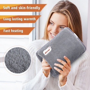 Bolsa de Agua Caliente Eléctrica Portátil de Felpa, Bonita y Moderna, Recargable, Calentador de Manos - Product Image 2