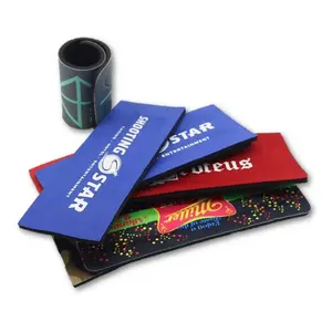 Kustom sublimasi 5mm Neoprene Slap Wrap Coozies Kozie ransel Slap Beer dapat pendingin dengan pencetakan penuh