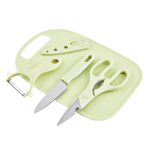 Juego de Cuchillos de Cocina de Viaje de 4 Piezas, Tabla de Cortar, Pelador, Cortador, para Acampar, Hacer Picnic, Asar a la Parrilla - Product Image 3