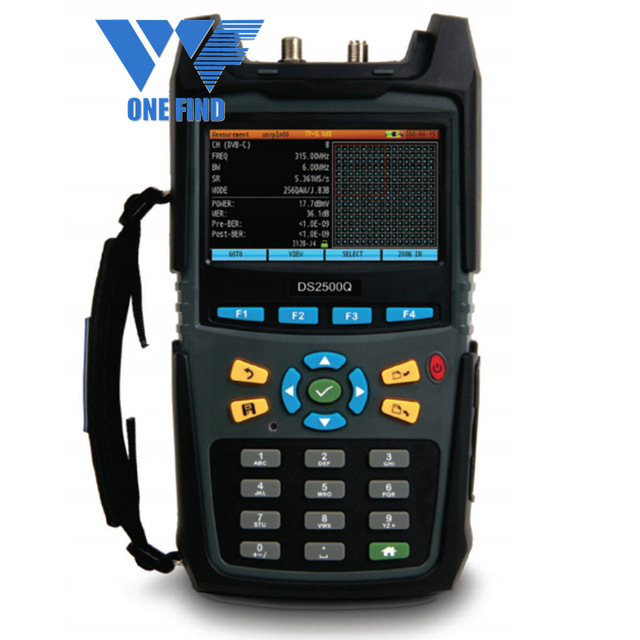 Onefind WF2500Q High-speed Spectrum Analysis 4 ~ 1000 MHz Digital TV QAM Analyzer