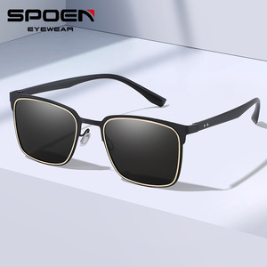 แว่นกันแดด SPOEN ทรงสี่เหลี่ยมโพลาไรซ์ UV400 กรอบโลหะผู้ชายตกปลาแว่นตาแฟชั่น - Product Image 1