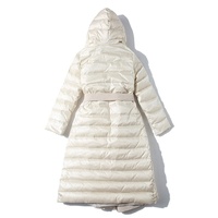 Blouson d'hiver Boying pour femme, nouvelle collection, grande taille, long, color-block, à capuche, épais, en duvet de canard blanc, coupe-vent, écologique et respirant