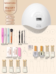 Kit de manucure UV Gel 150W avec lampe UV à séchage rapide, outils de manucure, coffret en plastique, gel professionnel pour débutants, fournitures de salon - Product Image 3