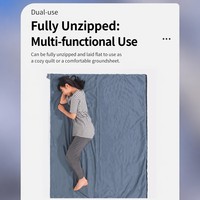 Doublure de sac de couchage ultra-légère et compacte, pour camping et voyage en extérieur en été, compatible duvet et coton synthétique, connectable