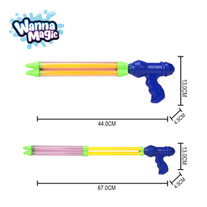 Nouveauté : Jouet de tir d'extérieur unisexe pour enfants, canon à eau en plastique de 46 cm à quatre buses, lot de 12, avec boîte de présentation - Product Image 5