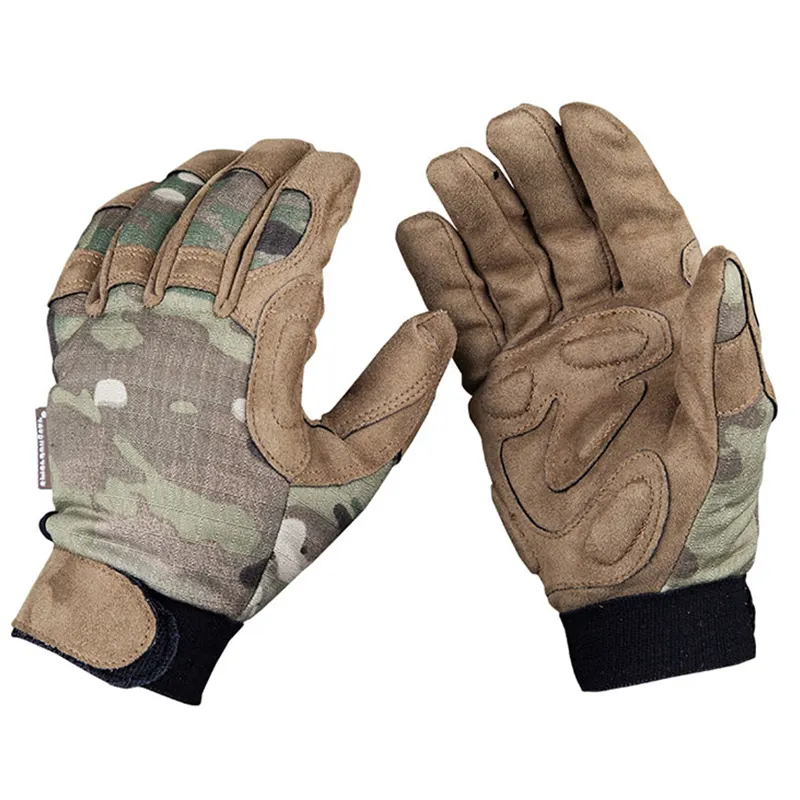 Emersongear Camouflage extérieur doigt complet gants tactiques gants de chasse de combat gants tactiques de tir