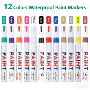 Nuevo Producto 2026, Marcador Metálico a Base de Aceite, <span class=keywords><strong>Borrable</strong></span>, Marcador Industrial, Rotulador de Pintura Impermeable de Colores - Product Image 1
