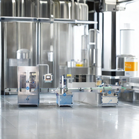 Machine de remplissage, de bouchage et d'étiquetage automatique électrique Orshang pour pâtes cosmétiques et shampoings, état neuf, capacité 2000-4000 BPH, avec cœur PLC