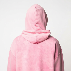 เสื้อฮู้ดผู้ชายผ้าทอลายกรดตะเข็บตัดกับเสื้อมีฮู้ดของผู้ชายแบบวินเทจมีรายละเอียดที่เป็นเอกลักษณ์และดูไม่เหมือนใคร - Product Image 1