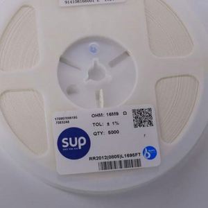 Manufacturer Direct RR2012 0805L1695FT 0805 2012 Resistors Chip Resistors SMD Resistors 16.9Mohm 1% 1/8W Thick Film Resistor - Product Image 1