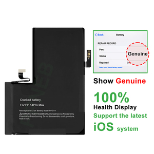 <span class=keywords><strong>Batterie</strong></span> au lithium PPNEB neuve de qualité A sans soudure pour <span class=keywords><strong>iPhone</strong></span> 14 ProMax, remplacement de <span class=keywords><strong>batterie</strong></span> avec décodage, 100 % de santé, résout les problèmes de pop-up, certifiée CE - Product Image 1