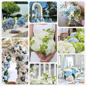 Hortensia Artificial de Tallo Único de Lujo, Flor de Seda Realista de Gran Tamaño para Centro de Mesa - Product Image 4