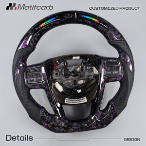Volant intelligent LED en fibre de carbone forgée sur mesure, couleur violet, pour Chrysler 200 200S 300 300C 300S Pacifica 2011-2015 - Product Image 3