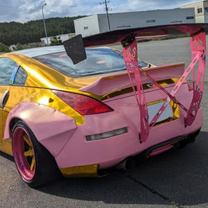 Pink Gold <b>Self</b>-<b>Adhesive</b> Car Wrapping Waterproof UV Resistance PET Vinyl Liner Air Bubble Free with Color-Changing Function - Product Image 3