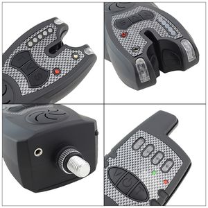 Ensemble d'alarme de morsure de pêche sans fil avec fonction de <span class=keywords><strong>test</strong></span> de portée 1 + 4 alarme de pêche à la carpe et récepteur - Product Image 4