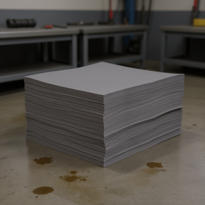 Feuilles absorbantes universelles Ttake, grises, en fibres fines, 200 mm x 200 mm, pour usage industriel - Product Image 3