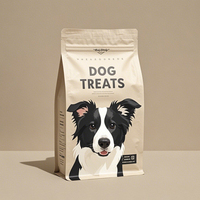 Emballage alimentaire pour animaux de compagnie de grande taille avec impression personnalisée finition mate chien chat sacs en mylar de qualité alimentaire à fond carré et étanche à l'humidité