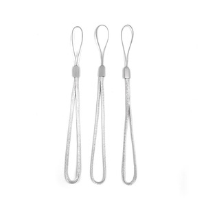 Phone Lanyard Grey Polyester 100Pcs Universal Mobile Phone Strap With Plastic Buckle For U Water Bottle Key Card - Product Image 3