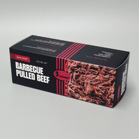 Boîte d'emballage de viande congelée en papier de stockage en carton de haute qualité avec fenêtre pour sushi avec impression de logo supérieur