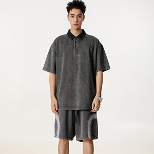 Camiseta de Punto para Hombre, Color Sólido, 100% Algodón, Casual, Básica, Manga Corta, Suave, Transpirable, Ligera, Corte Regular, 220g, para Uso Diario en Verano - Product Image 2